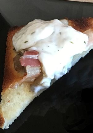 Foto principal de Tostas de setas y panceta con all i oli gratinado