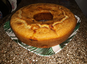 Una foto de Torta de queso salada