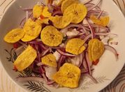 Una foto de ceviche merluza