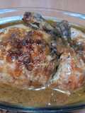 260. Pollo relleno con manzana y champiñones