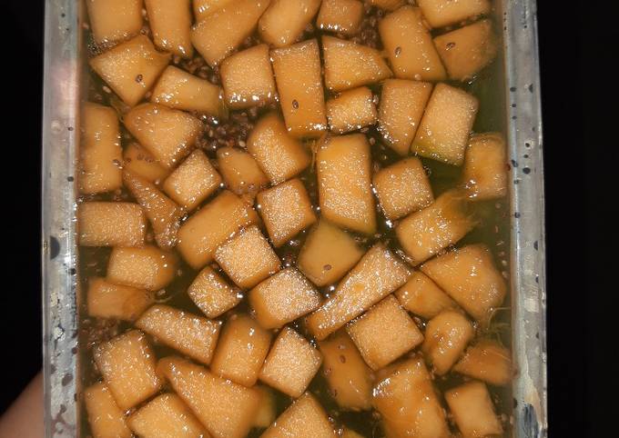 Puding Melon with Chia Seed