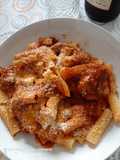 Rigatoni glutenfree con coda alla vaccinara