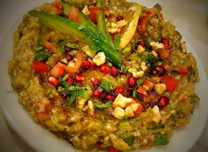 صورة لوصفة بابا غنوج 🍆🍆🍅🍅🍋🍋🌿🌿 على طريقة الشيف @onaisa