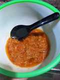 Sambal bawang putih & tomat rebus