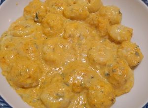 Foto di Gnocchi con Zucca, Guanciale e Formaggio Erborinato