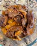 Dừa non kho thịt