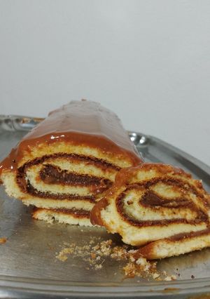Una foto de Pionono dulce