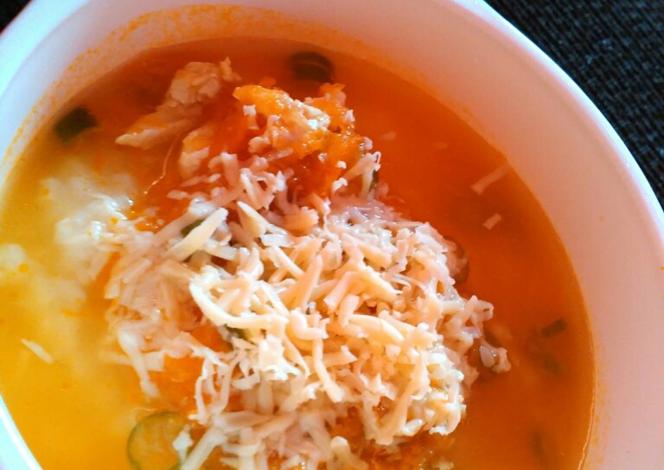Sop Ayam Keju Lope-lope (MPASI 9 Bulan)