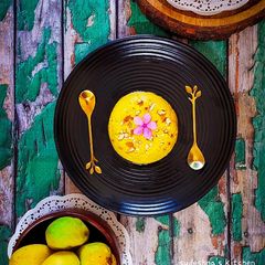A picture of Summer Special Mango Sheera 🥭.