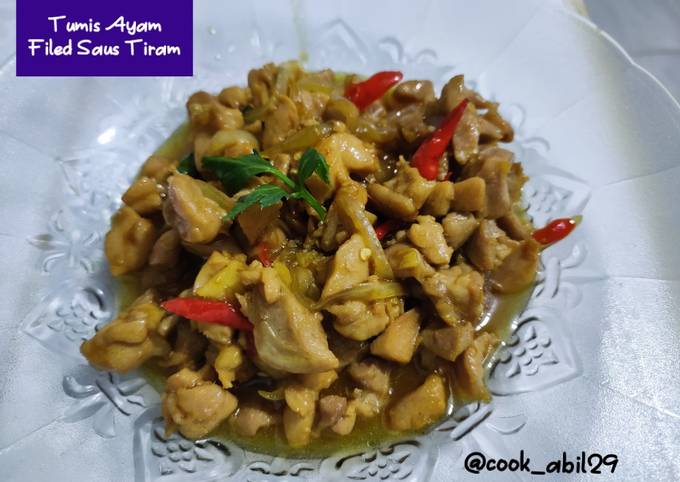 Tumis Ayam Filed Saus Tiram