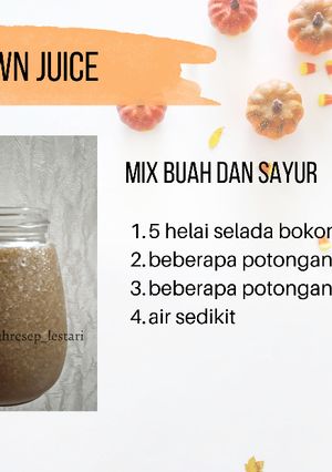 Foto resep Brown juice