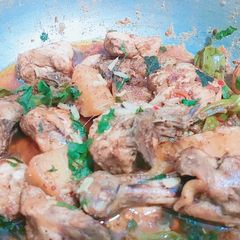 A picture of Fried chicken karhai.