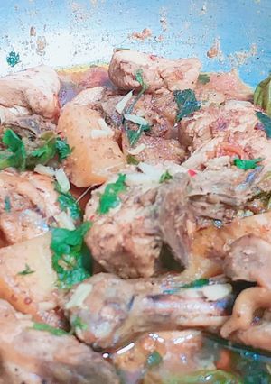 A picture of Fried chicken karhai.