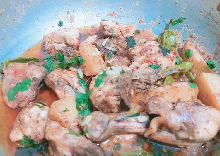 Fried chicken karhai