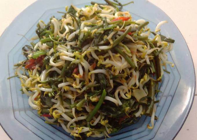 Resep Cah Kangkung Tauge Mudah Cepat Enaakkk 😊 yang Lezat