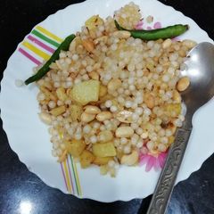 A picture of Sabudana Peanut Pulao.