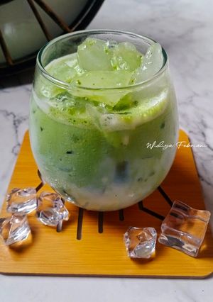 Foto resep Iced Matcha Latte (No Sugar, Diet Friendly)