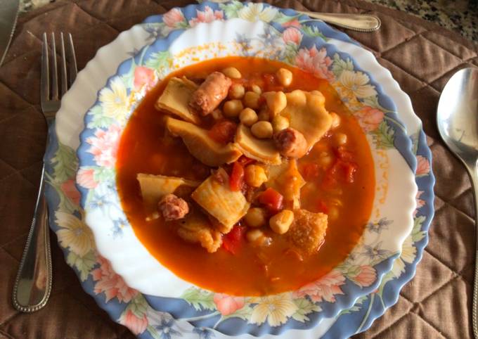 Sopa de garbanzos - Recetas de Cocina Casera