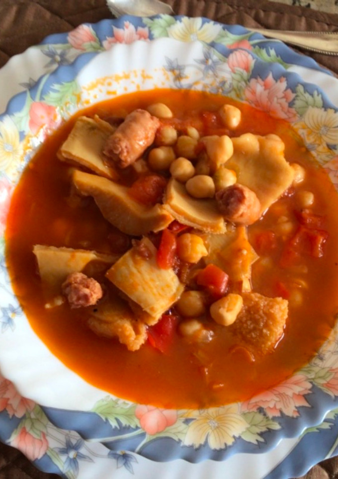 Una foto de Garbanzos con callos