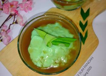 Masakan Unik Bubur sum sum pandan Yummy Mantul