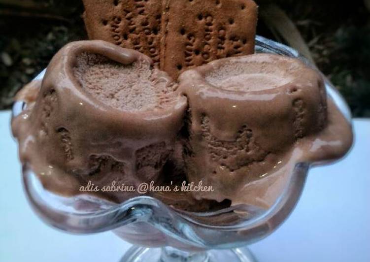 Bagaimana Menyiapkan Chocolate ice cream 🍦, Enak Banget