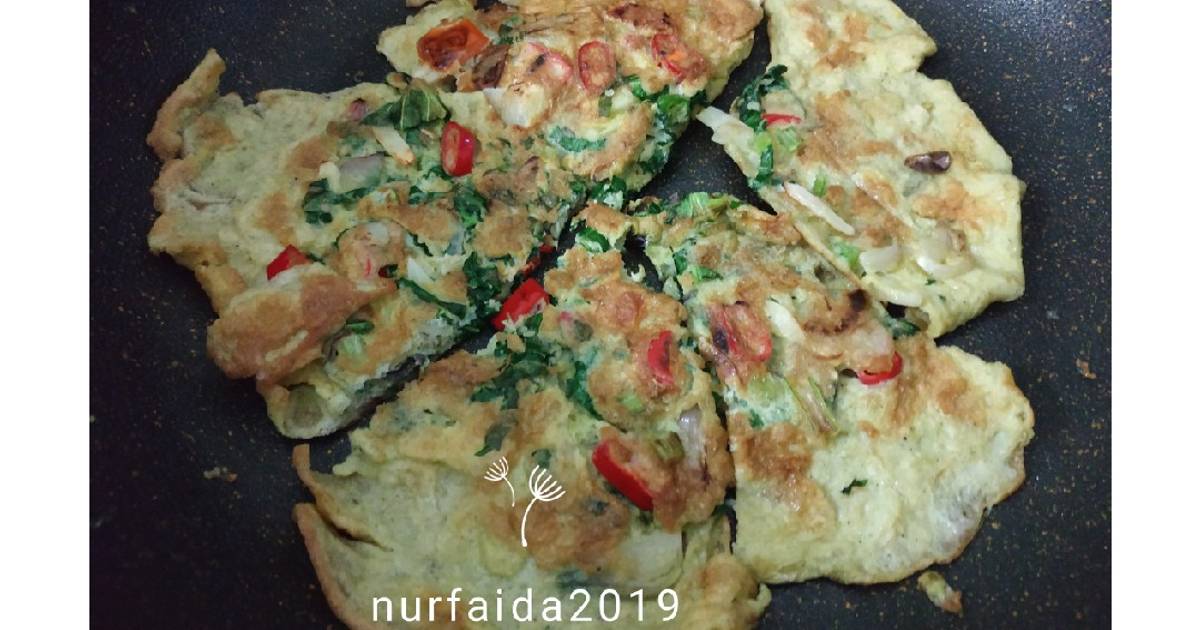 Resep Telur  Dadar  Sayur Rendah kalori DEBM oleh Nur Faida 