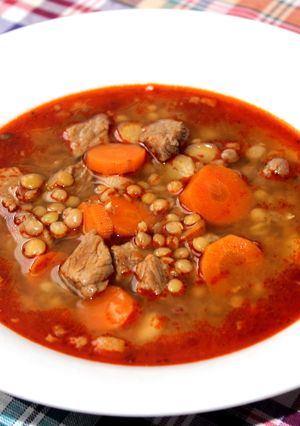Lencsegulyás recept fotója