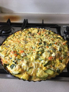 Una foto de Quiche de zapallito italiano