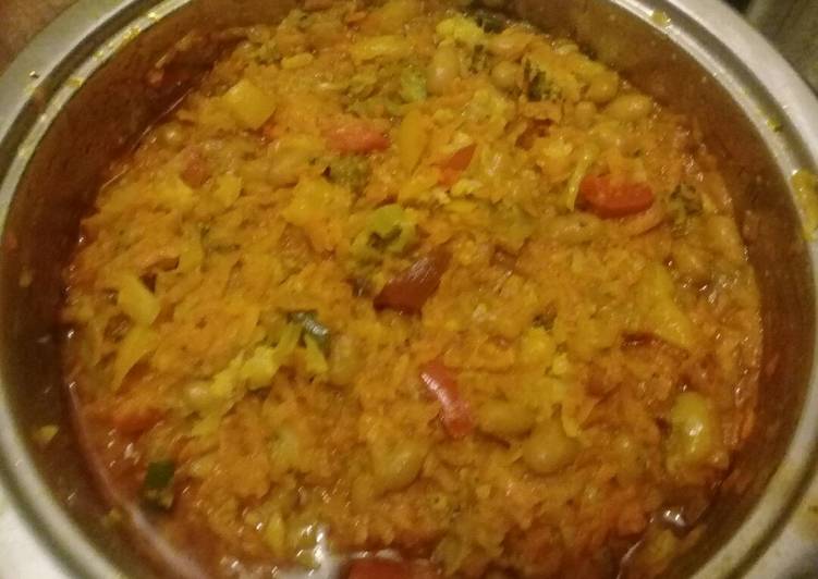 Recipe of Any-night-of-the-week Chakalaka with broccoli &amp; cauliflower