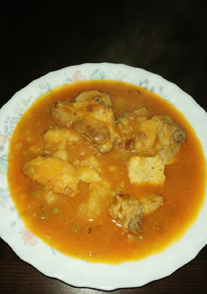 Una foto de Costilla con patata