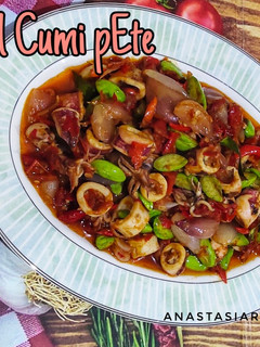 Foto resep Sambal Cumi Pete Mercon