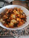Pencas de espinacas con pisto airfryer