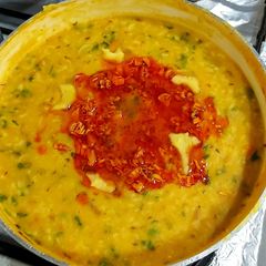 A picture of Naram Garam Dal Khichdi.