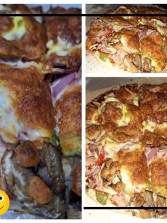عکسی از دستور 🍕 پیتزا قارچ کالباس