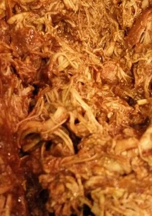 A picture of Slow Cooker Chicken Mole.