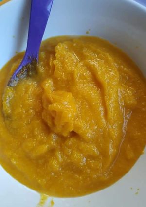 Sütőtökös babapép recept fotója