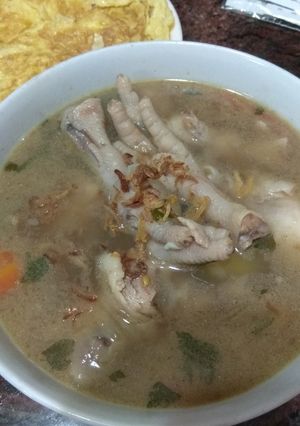 Foto resep Soup ceker ayam lembut dan ga ribet