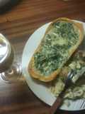 Stuffed butternut with meat balls and tagliatelle