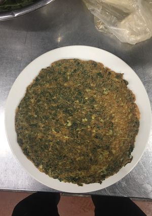 Hình của món Trứng ngải áp chảo.