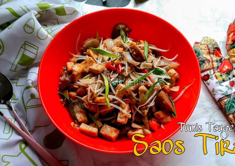 Resep Tumis taoge saus tiram Anti Gagal