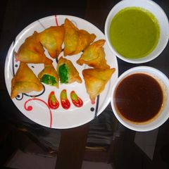 A picture of Green samosa.