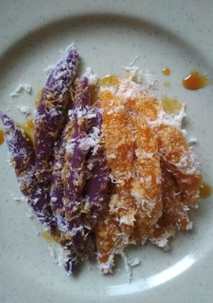 Foto resep Cenil labu kuning / ubi ungu