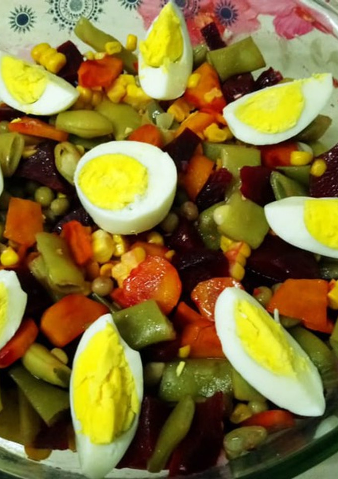 Una foto de Ensalada multicolor