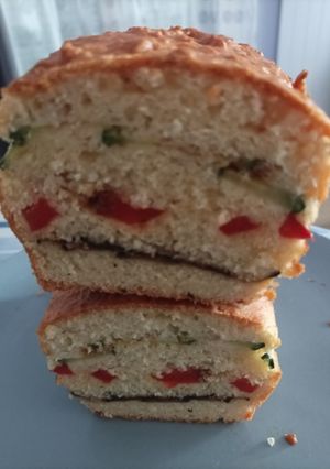 Une photo de Cake aux légumes grillés