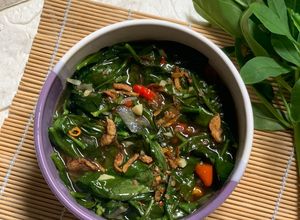 Foto resep Tumis Daun Ginseng Jawa