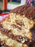Budín con corazón de dulce de leche y chocolate 🍫