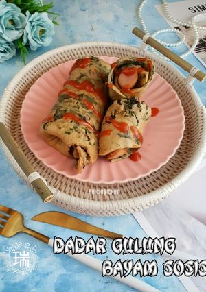 Foto resep Telur Dadar Gulung Bayam Sosis