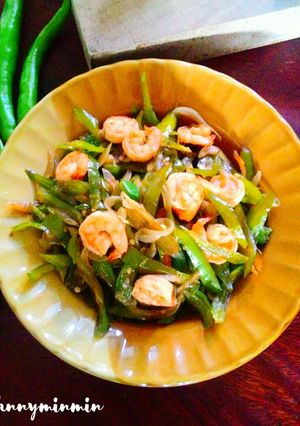 รูปของ กุ้งผัดพริกสด