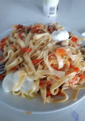 Hình của món Mì chay xào rau củ.