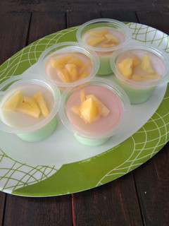 Foto resep Puding sutra warna warni
